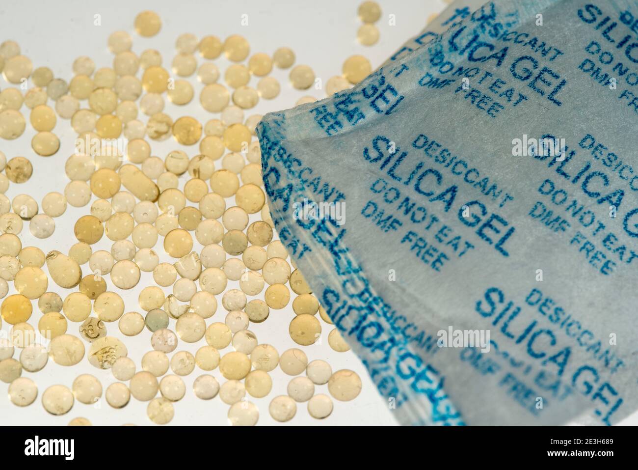 Silica gel, desiccant, is often used in packaging of technical