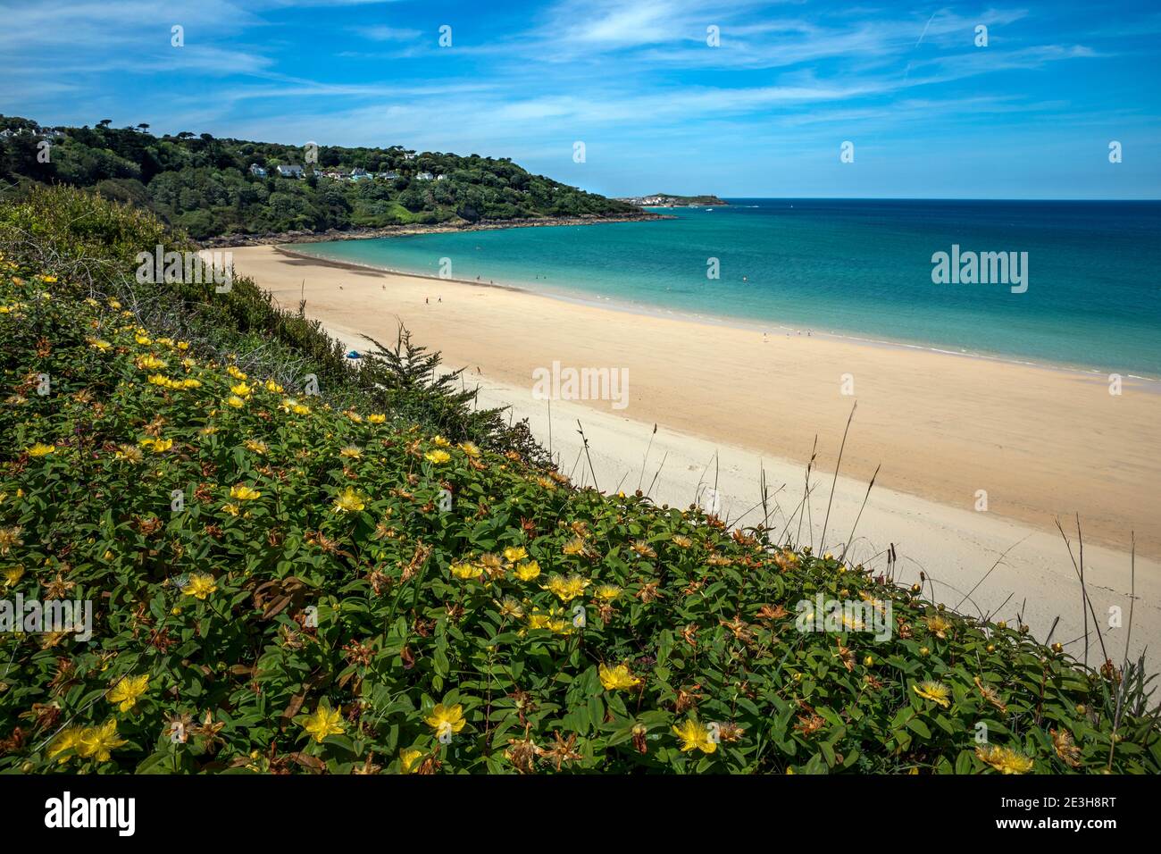 Carbis Bay and St Ives, Cornwall Stock Photo