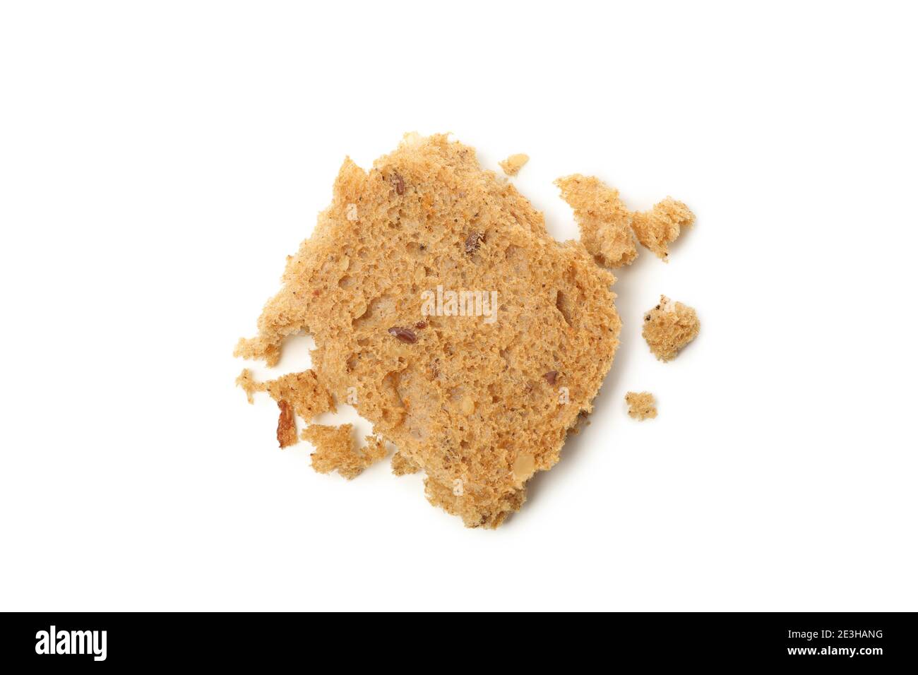 Slice of bread isolated on white background Stock Photo - Alamy