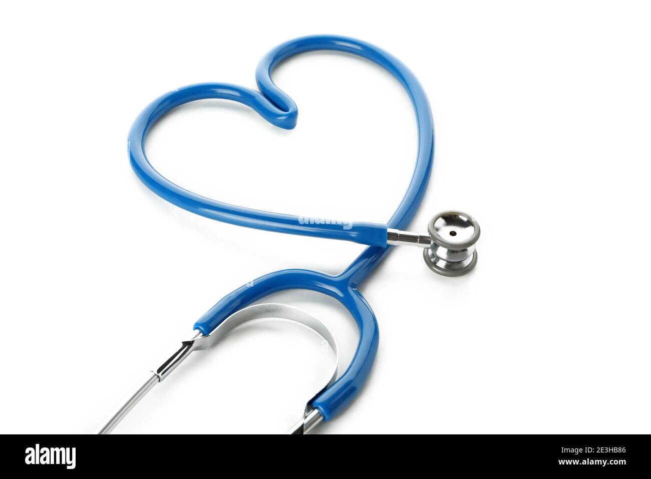 Stethoscope in the form of heart isolated on white background Stock ...