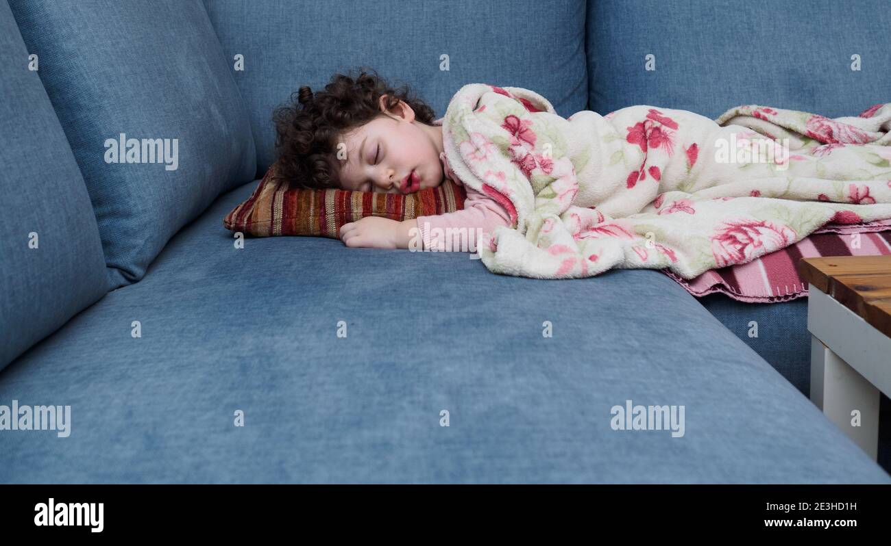 Sleeping couch blanket hires stock photography and images Alamy