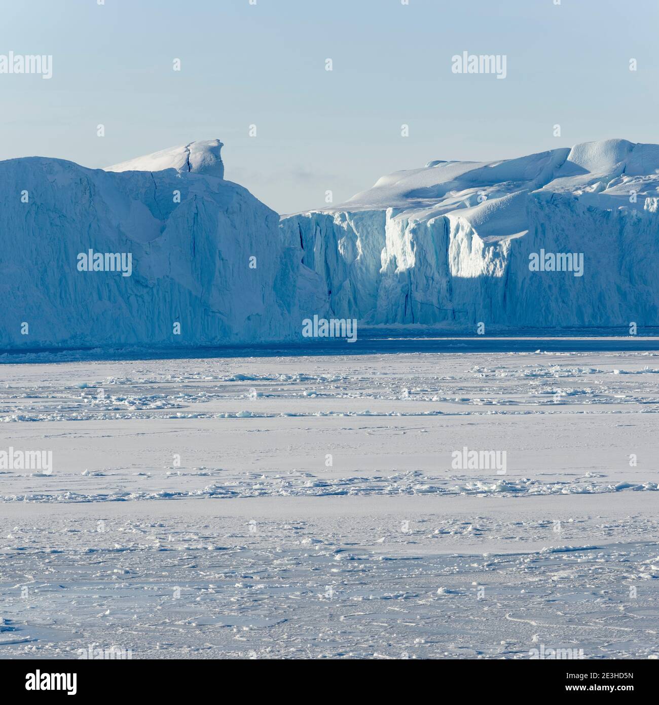 Winter At The Ilulissat Icefjord Located In The Disko Bay In West Winter At The Ilulissat Icefjord Located In The Disko Bay In West