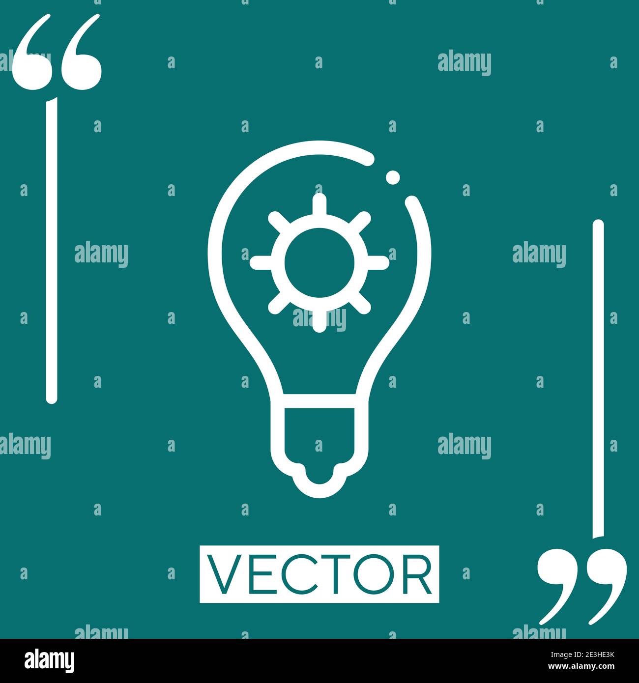 light bulb vector icon Linear icon. Editable stroke line Stock Vector ...