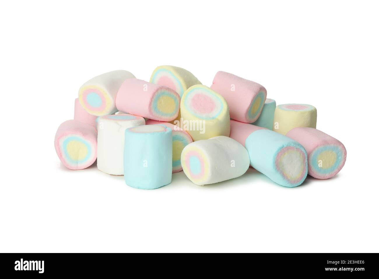 Delicious sweet marshmallow isolated on white background Stock Photo ...