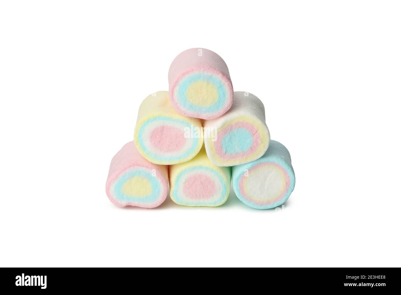 Delicious sweet marshmallow isolated on white background Stock Photo ...