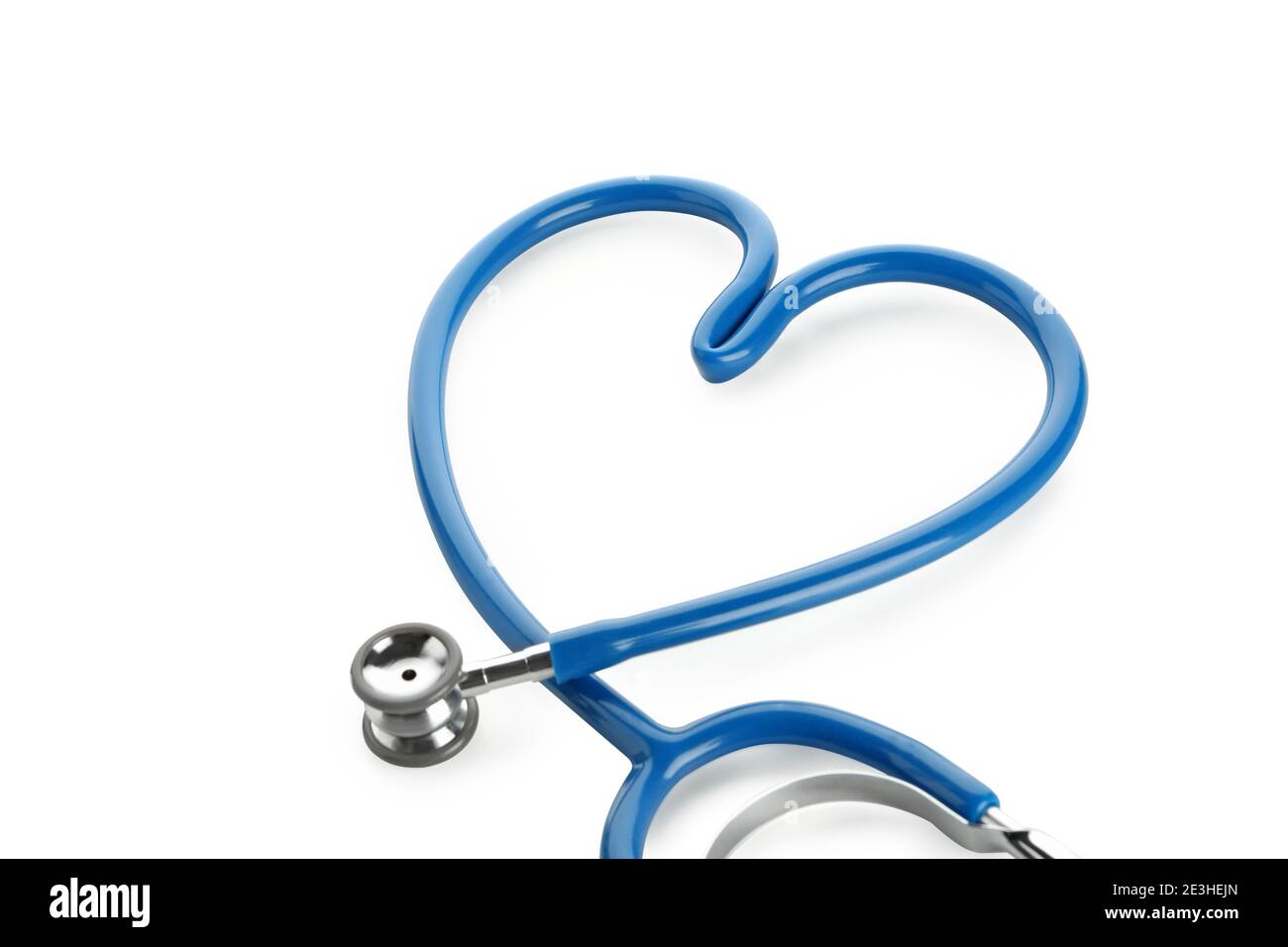 Stethoscope in the form of heart isolated on white background Stock ...