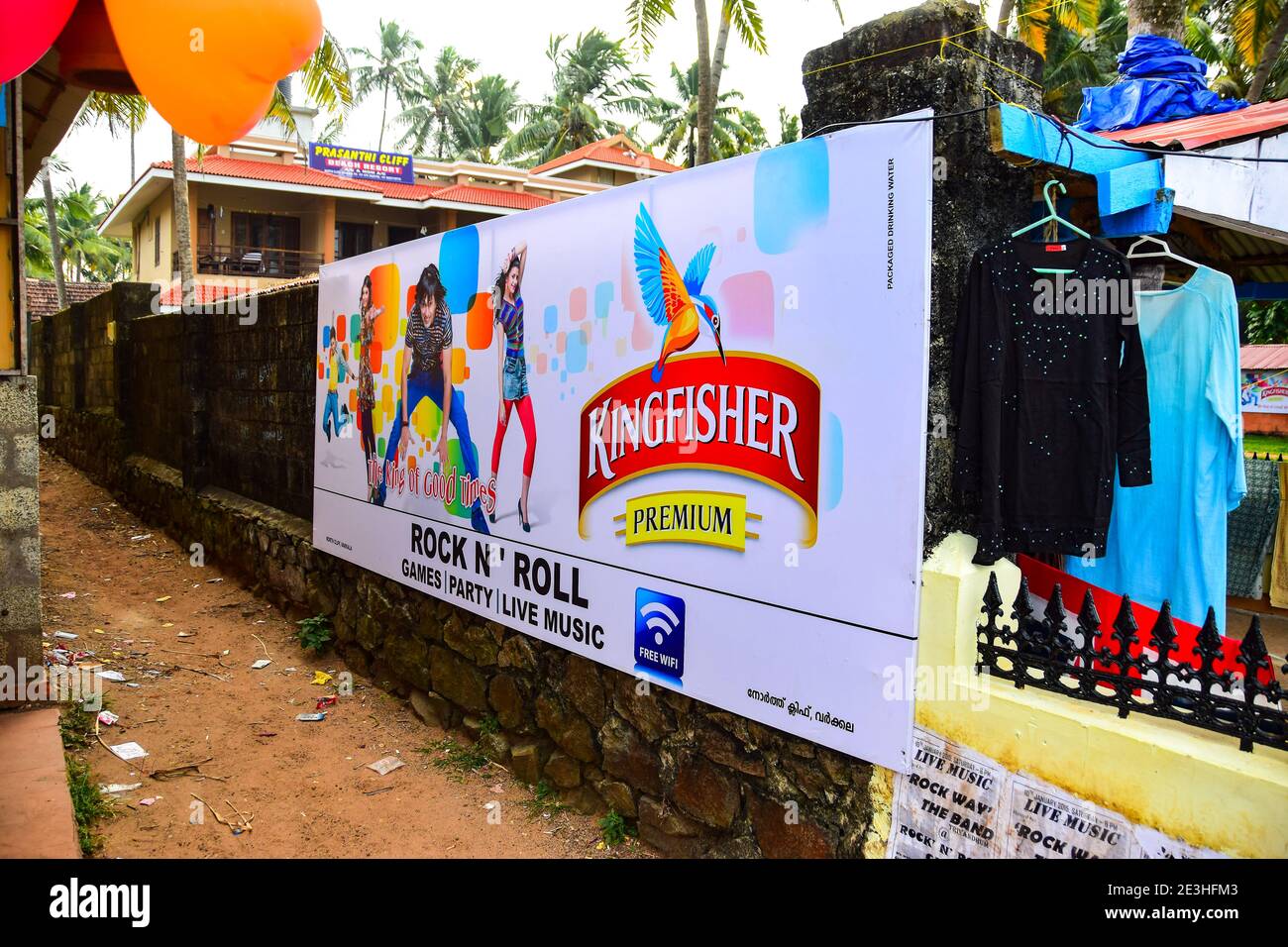 Kingfisher Beer, Varkala, Kerala, India Stock Photo Alamy