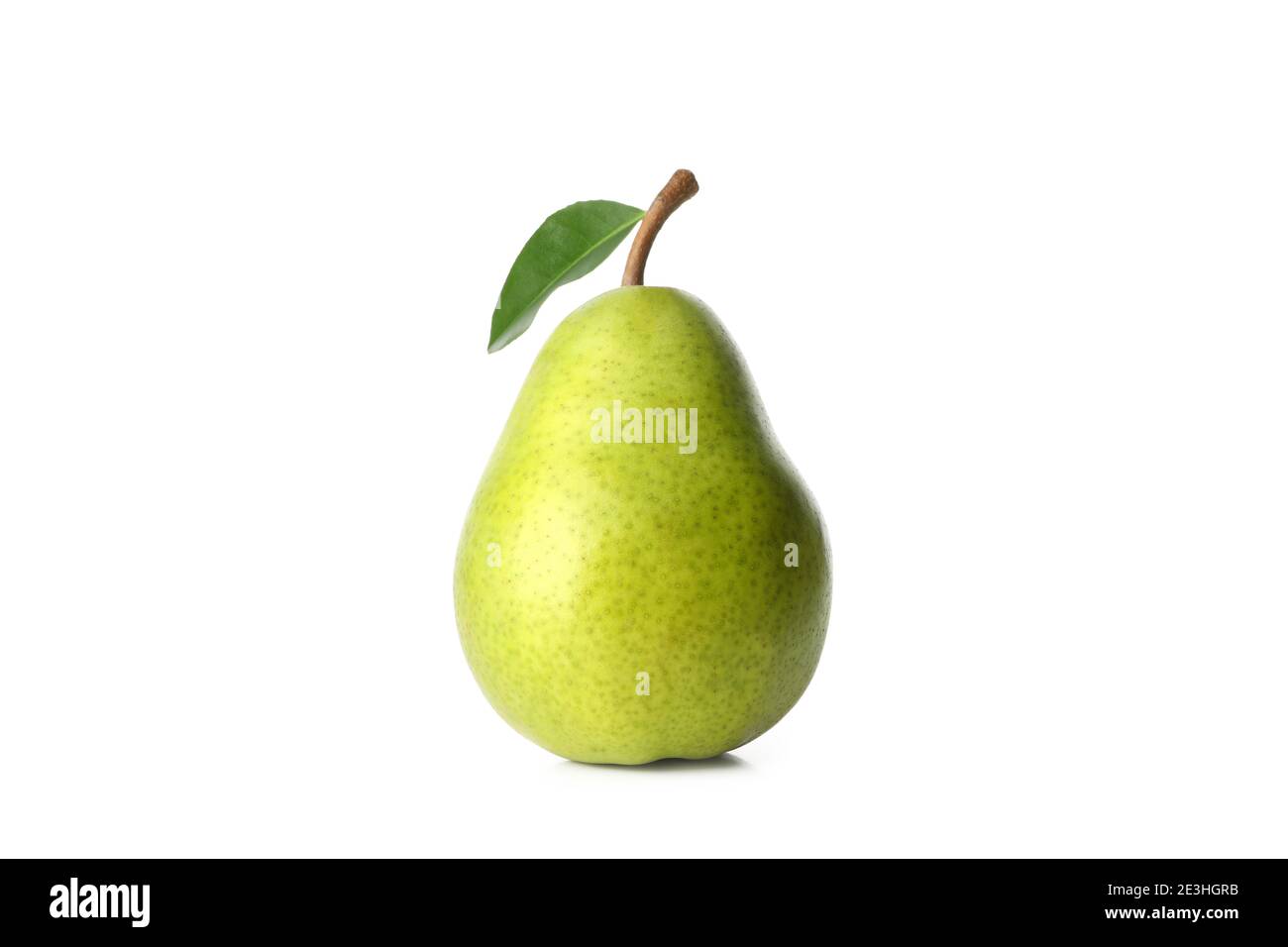 Fresh green pear isolated on white background Stock Photo - Alamy