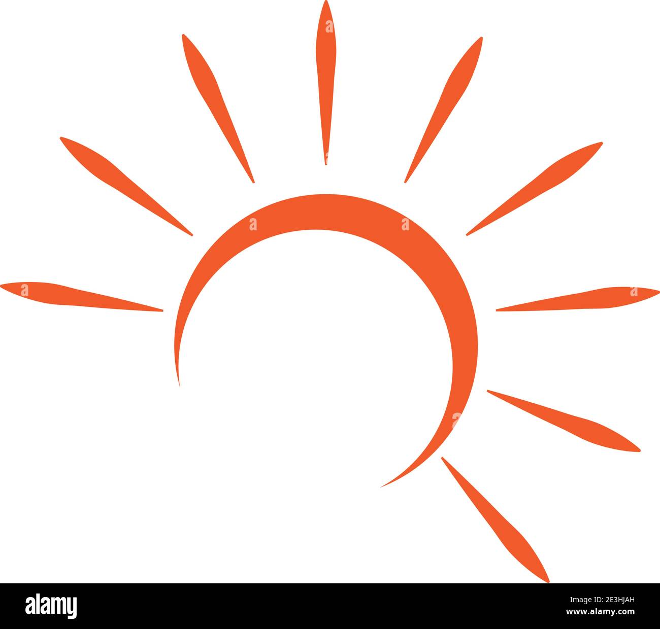 Sun Wave Logo Template vector symbol nature Stock Vector