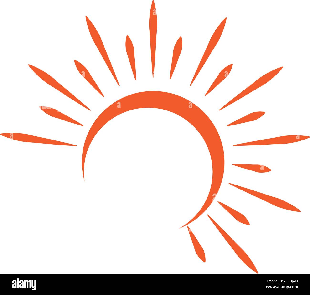 Sun Wave Logo Template vector symbol nature Stock Vector