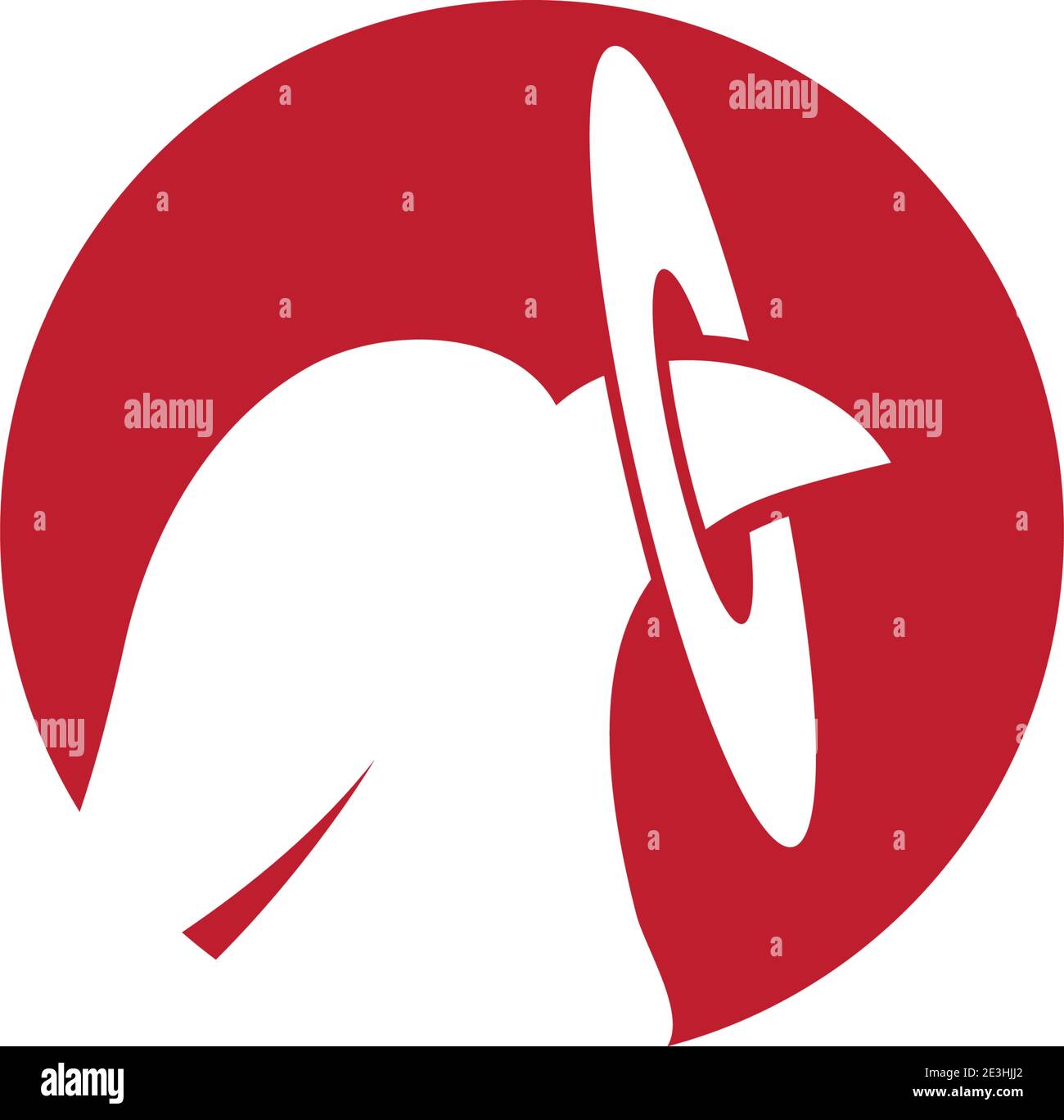 Falcon eagle birdWave Logo Template vector symbol nature Stock Vector
