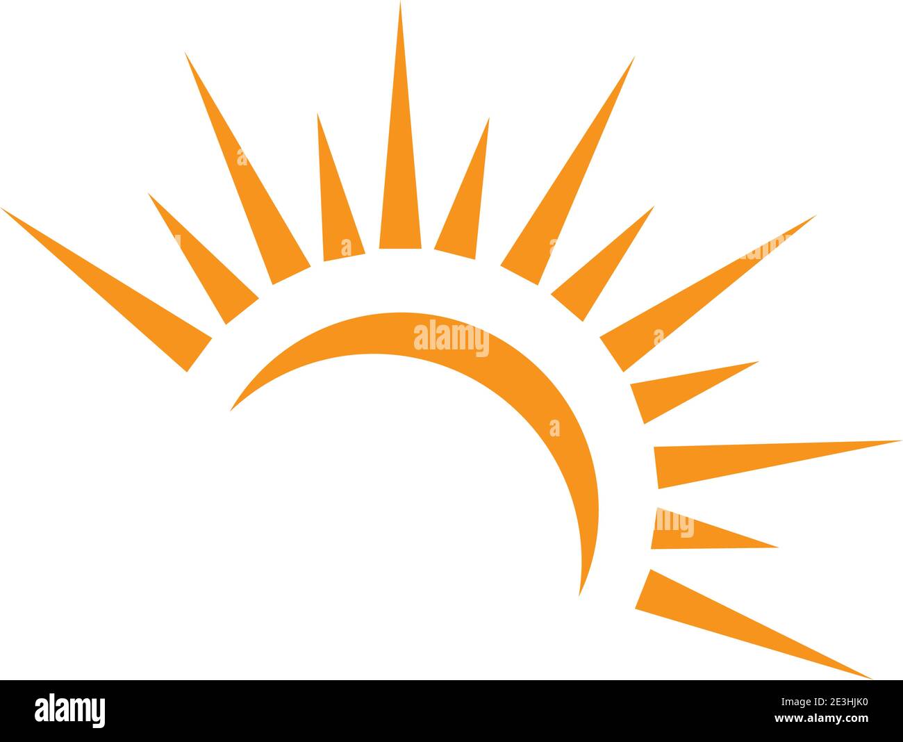 Sun Vector illustration Icon Logo Template design Stock Vector