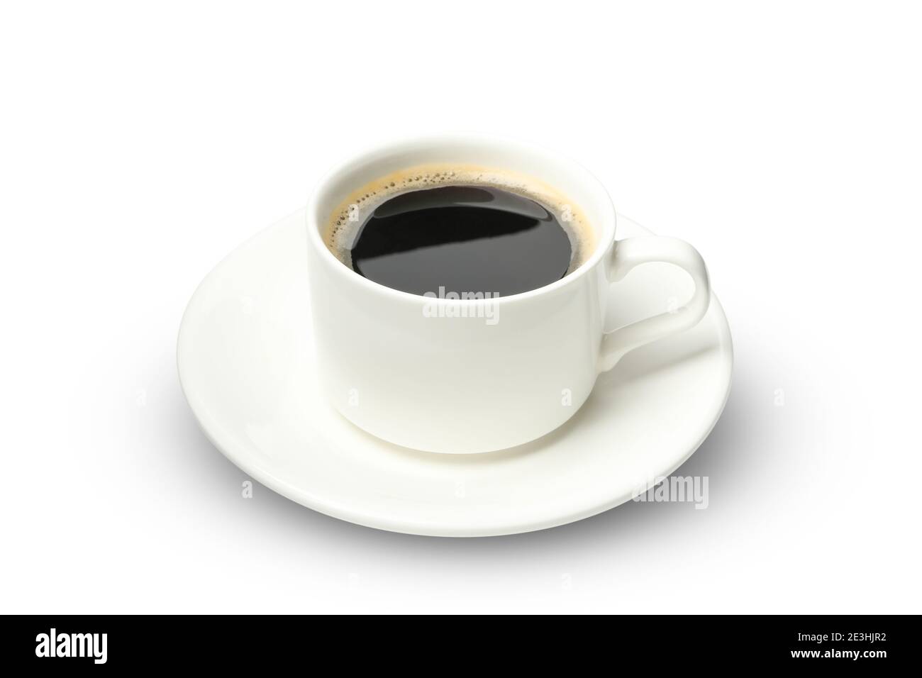 Cup of coffee isolated on white background Stock Photo - Alamy