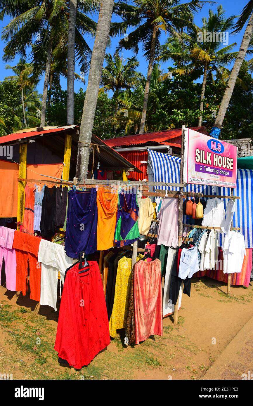 Silk House, fashions, Varkala, Kerala, India Stock Photo Alamy