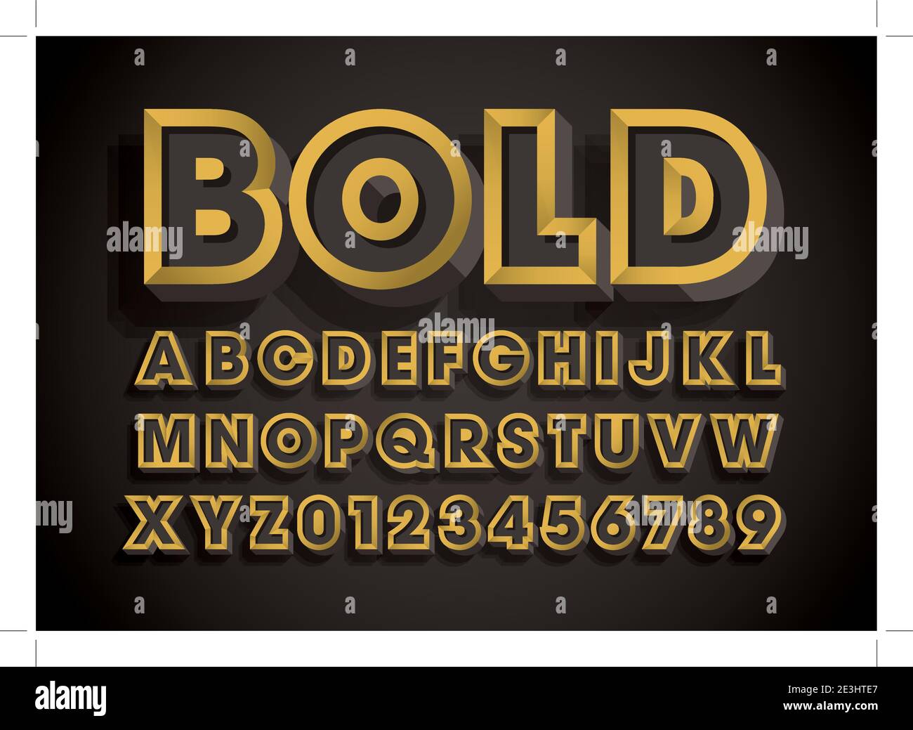 Vector of stylized alphabet and font Stock Vector