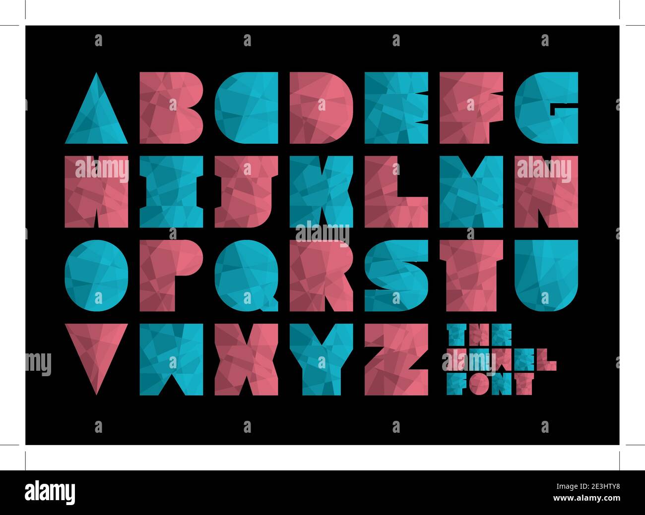 Vector of stylized alphabet and font Stock Vector Image & Art - Alamy