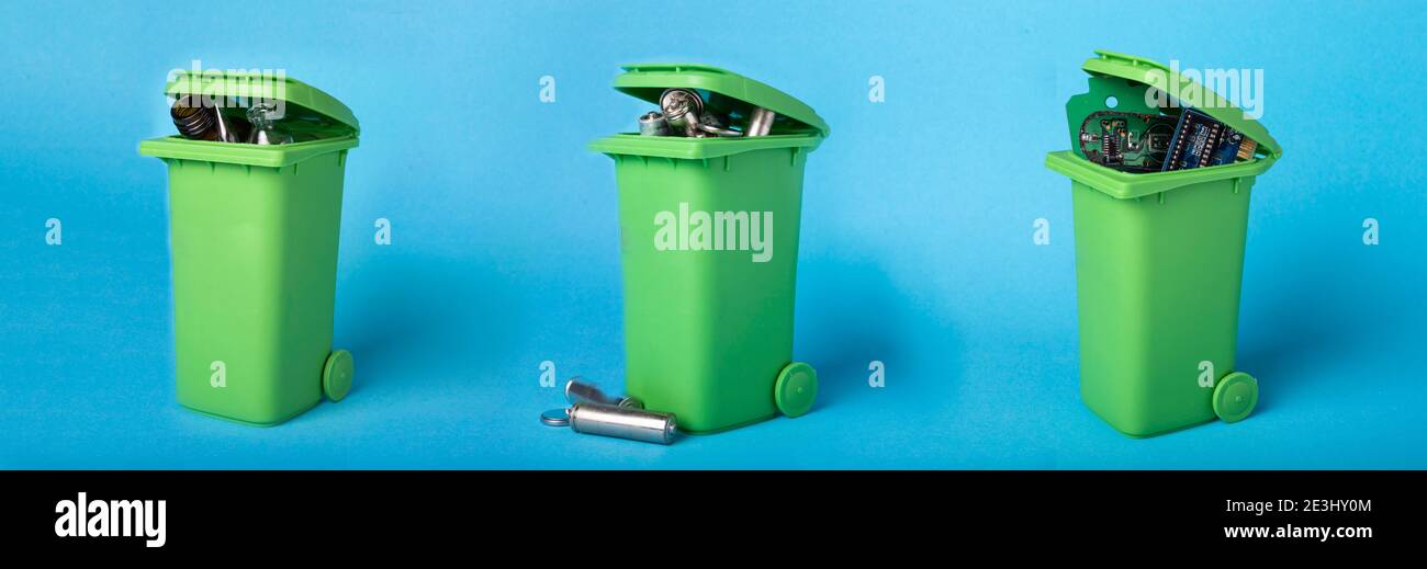 Green Dustbin High Resolution Stock Photography and Images Alamy
