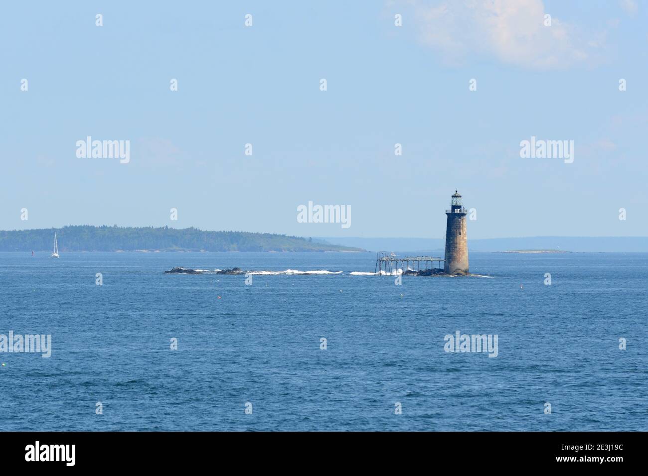 pix Ram Island Ledge Lighthouse Portland Maine alamy