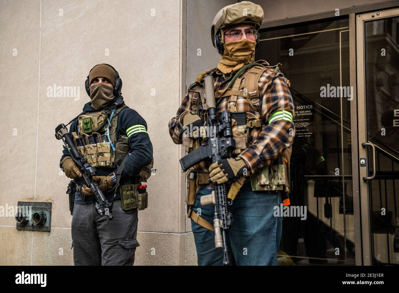 Virginia Second Amendment Rally RICHMOND, VIRGINIA, JANUARY 18- Armed Protestors attend a second ...