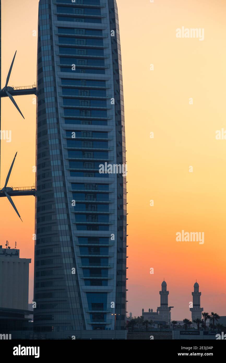 Bahrain, Manama, Bahrain World Trade Center Stock Photo