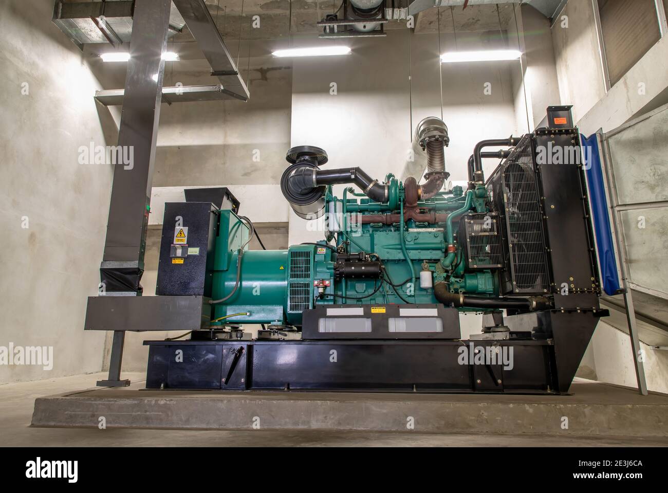 Generator Room Emergency power supply. Powered by Diesel power