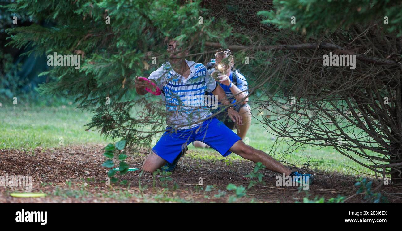 Disc Golf tournament in Rock Hill, S.C Stock Photo Alamy
