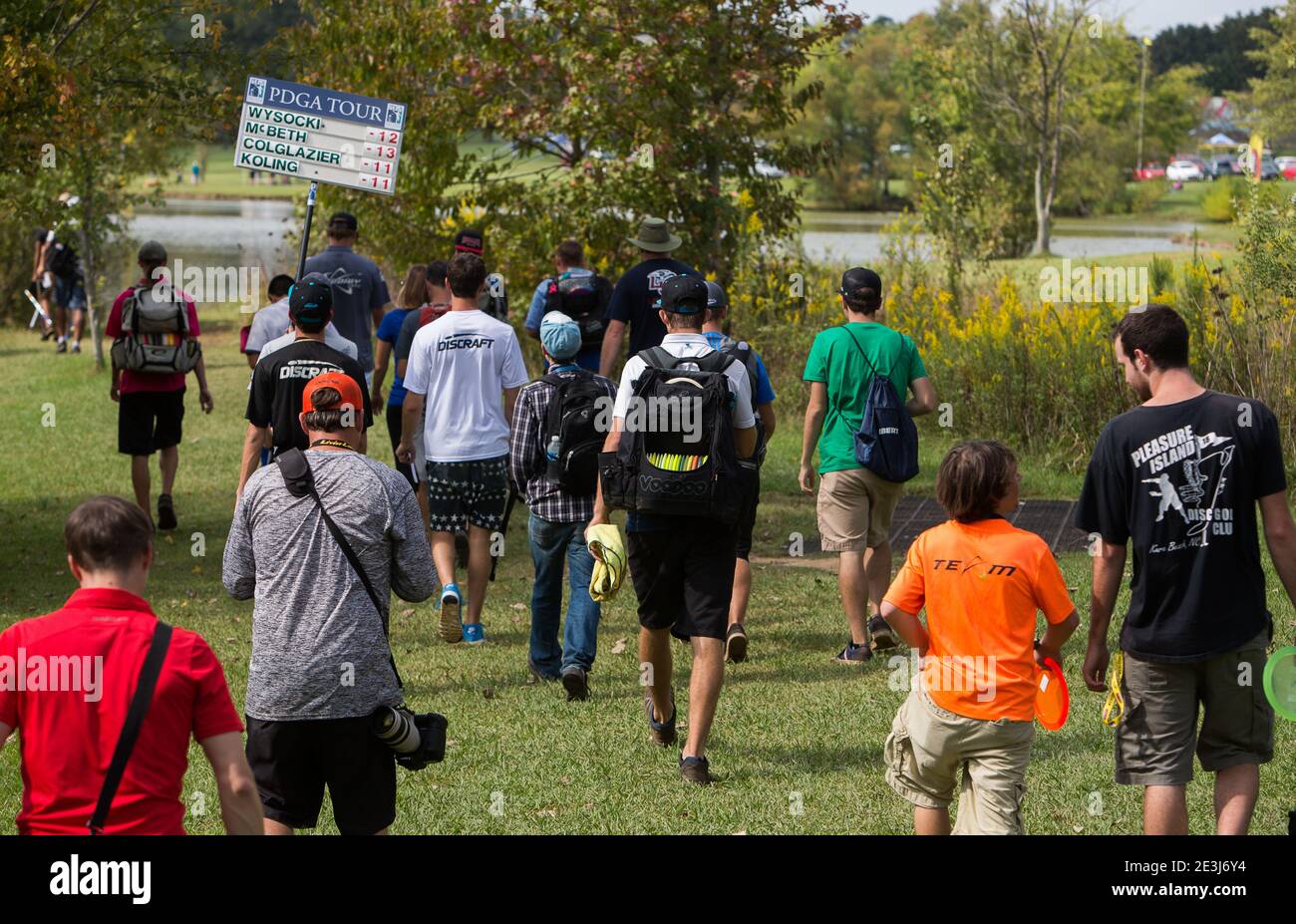 Disc Golf tournament in Rock Hill, S.C Stock Photo Alamy