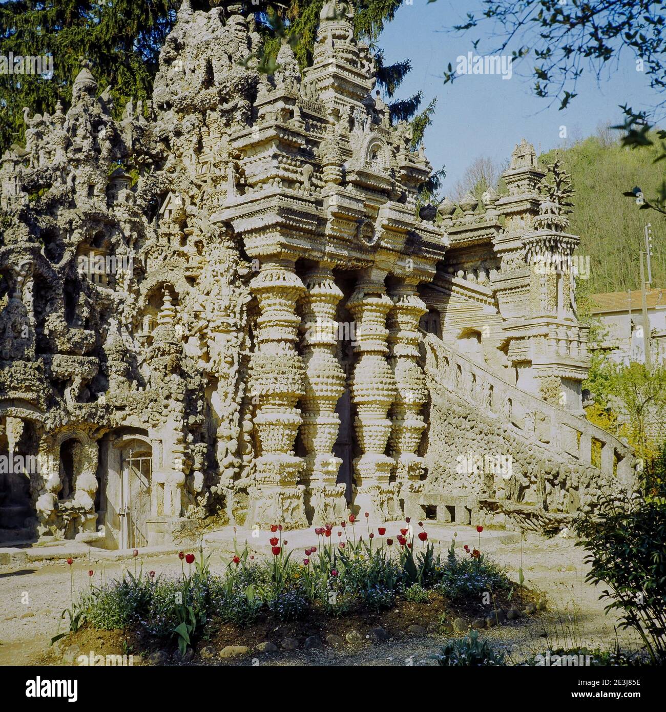 Ideal Palace Le Palais Ideal Of Facteur Cheval Auberives Rhone France 1972 Stock Photo Alamy