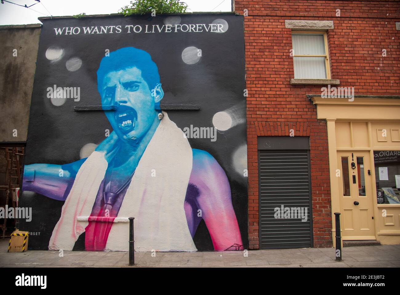 Freddie Mercury Street Artwork in Dublin, Ireland Stock Photo Alamy