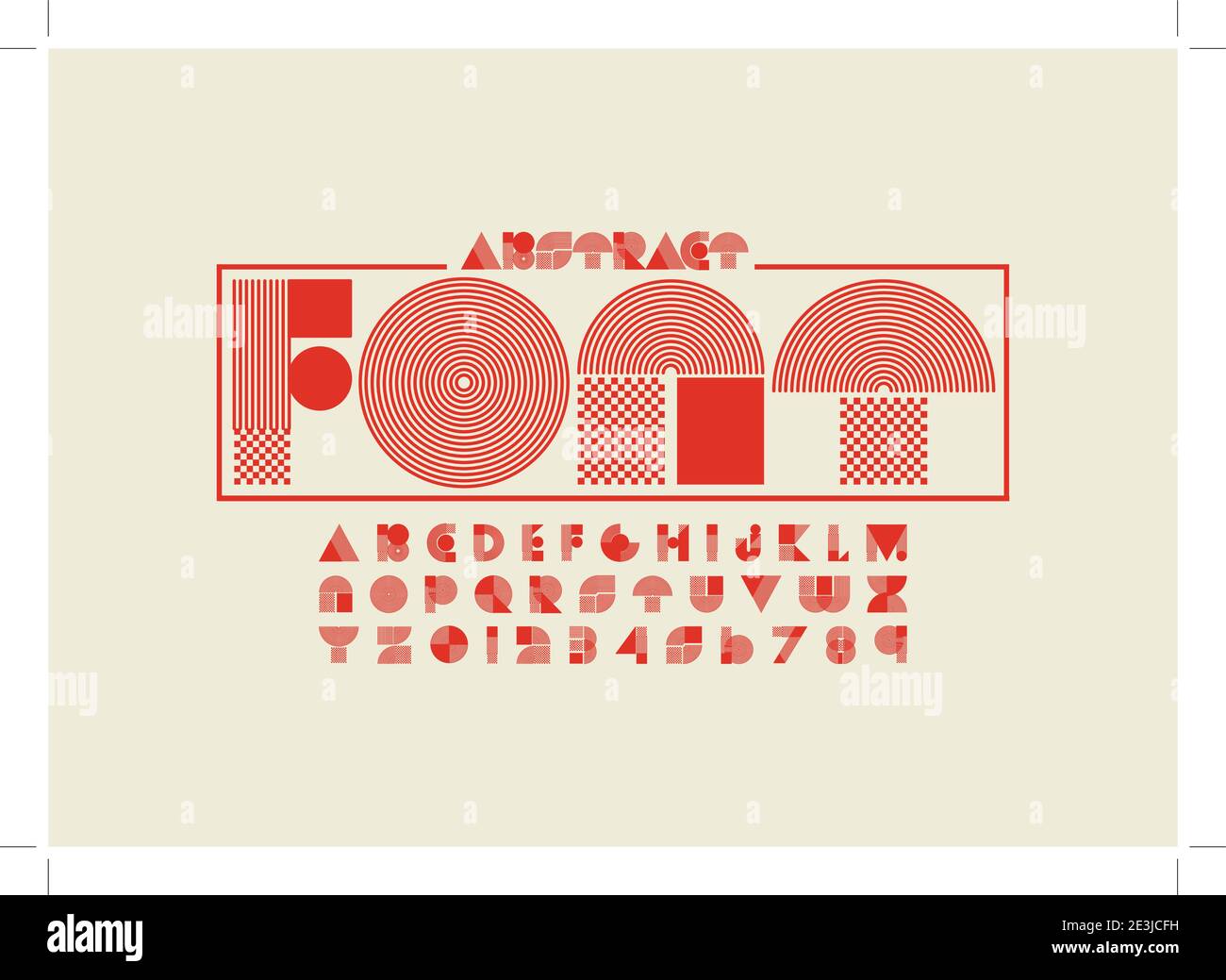 Vector of stylized alphabet and font Stock Vector Image & Art - Alamy