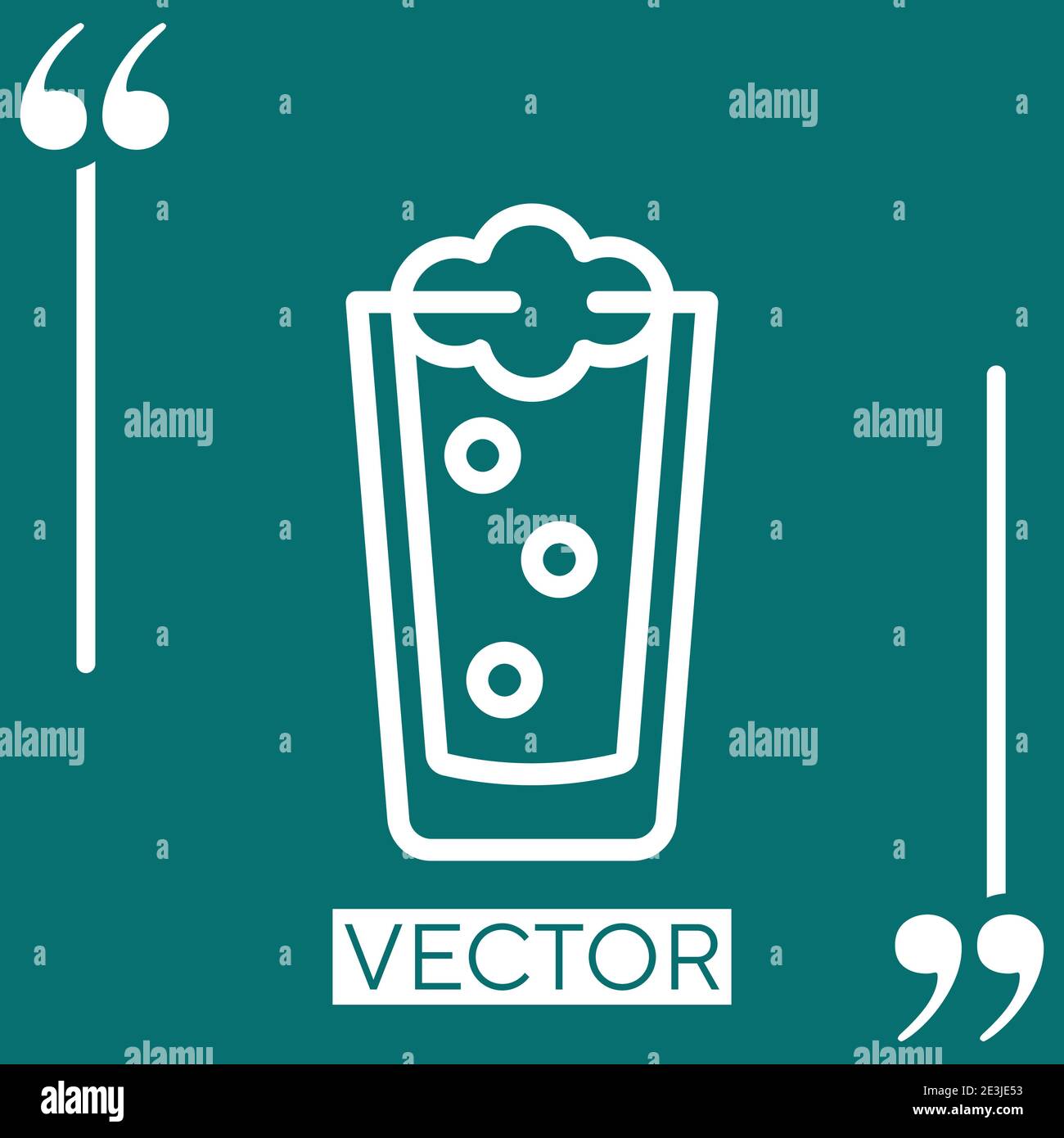 frappe vector icon Linear icon. Editable stroke line Stock Vector