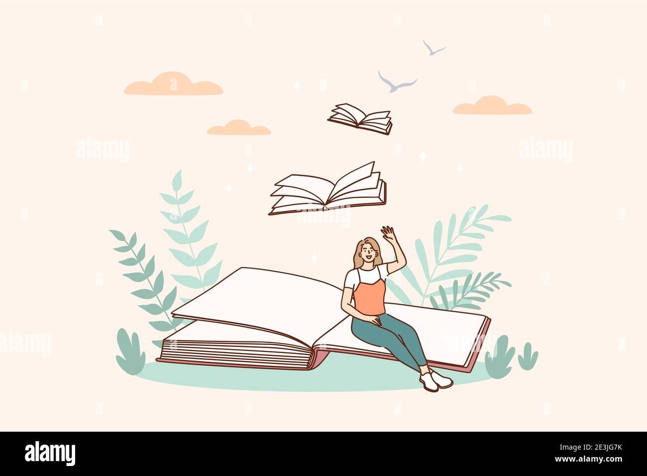 Creative ideas and books message concept Stock Vector Image & Art Alamy