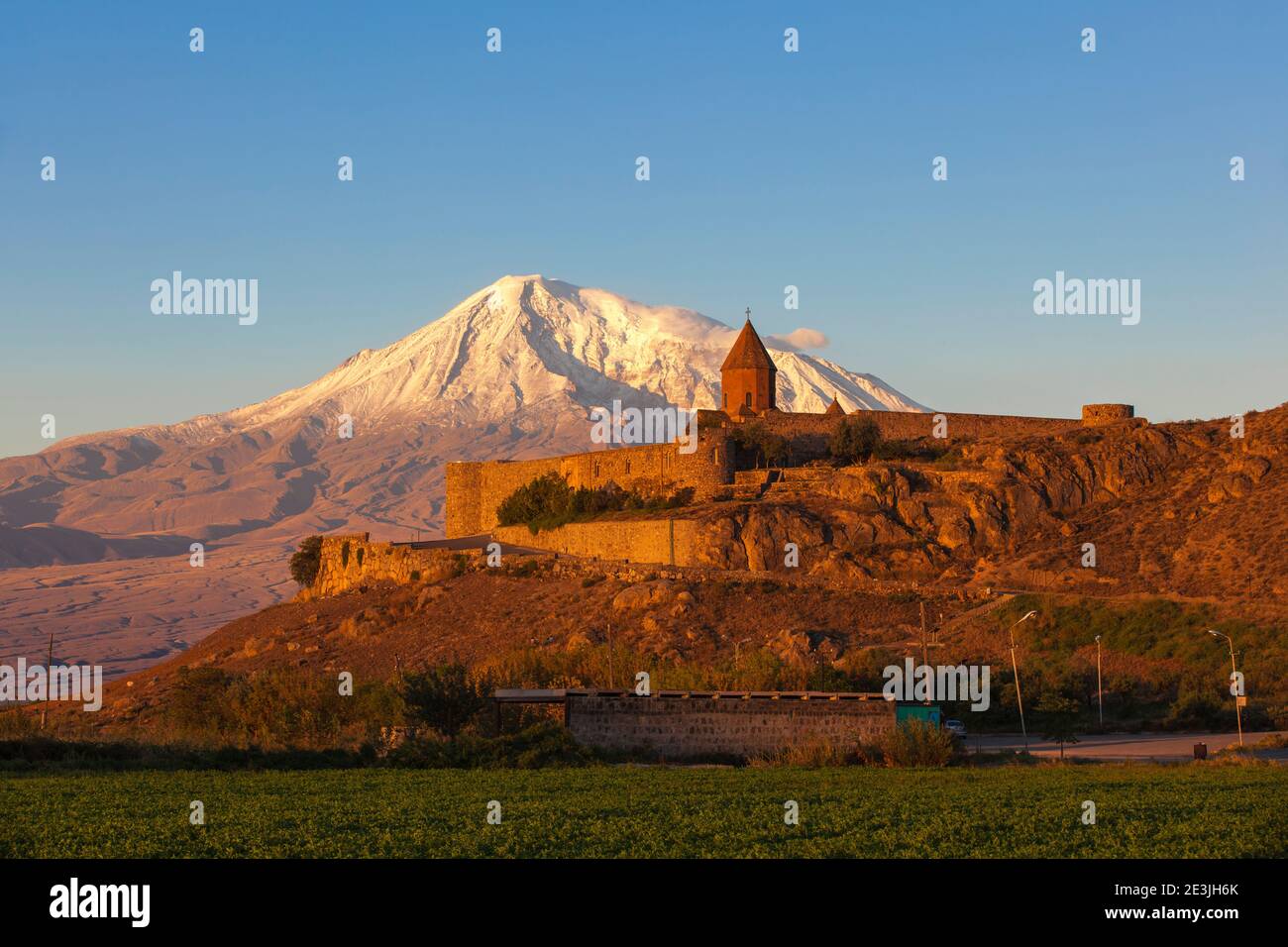 Armenia, Yerevan, Ararat plain, Khor Virap Armenian Apostolic Church