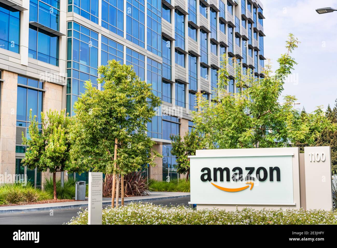 Amazon headquarters logo hires stock photography and images Alamy