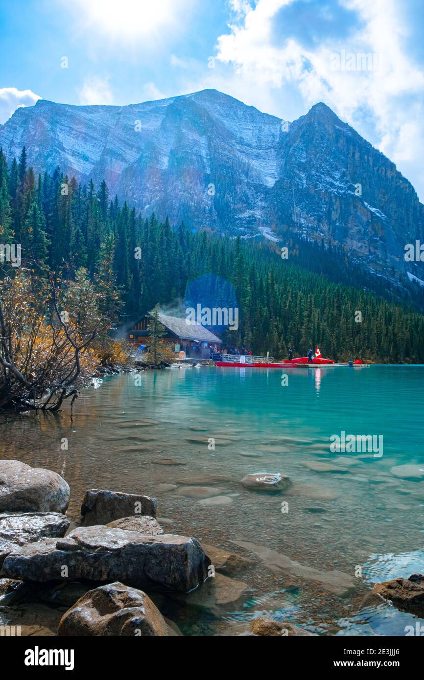 Lake Louise Canadian Rockies Banff national park, Beautiful autumn ...