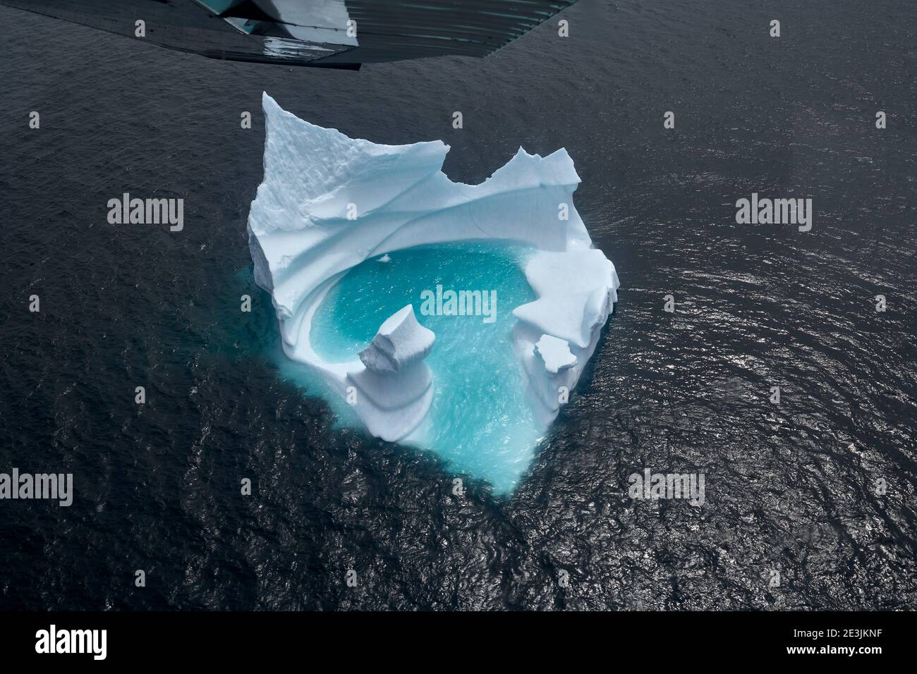 Aerial view of iceberg off Newfoundland coast Stock Photo
