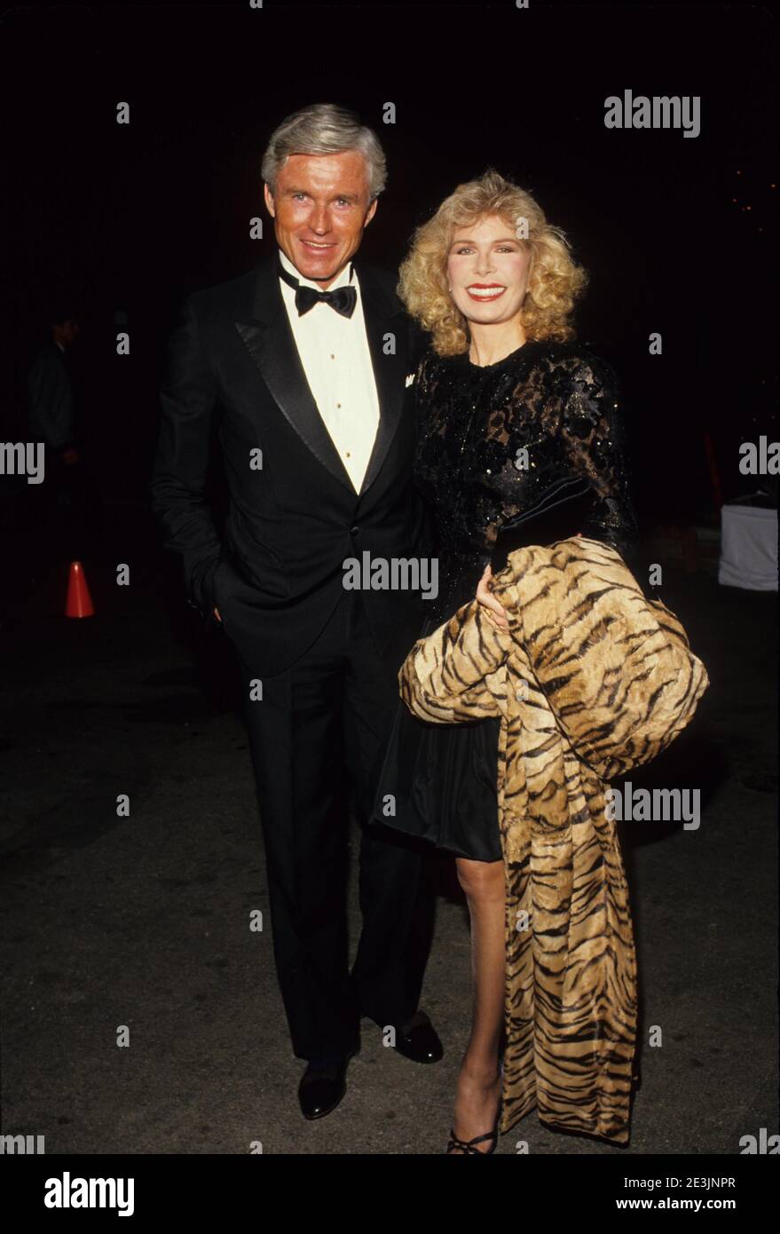 LORETTA SWIT with husbandf5449 Credit: Ralph Dominguez/MediaPunch Stock  Photo - Alamy