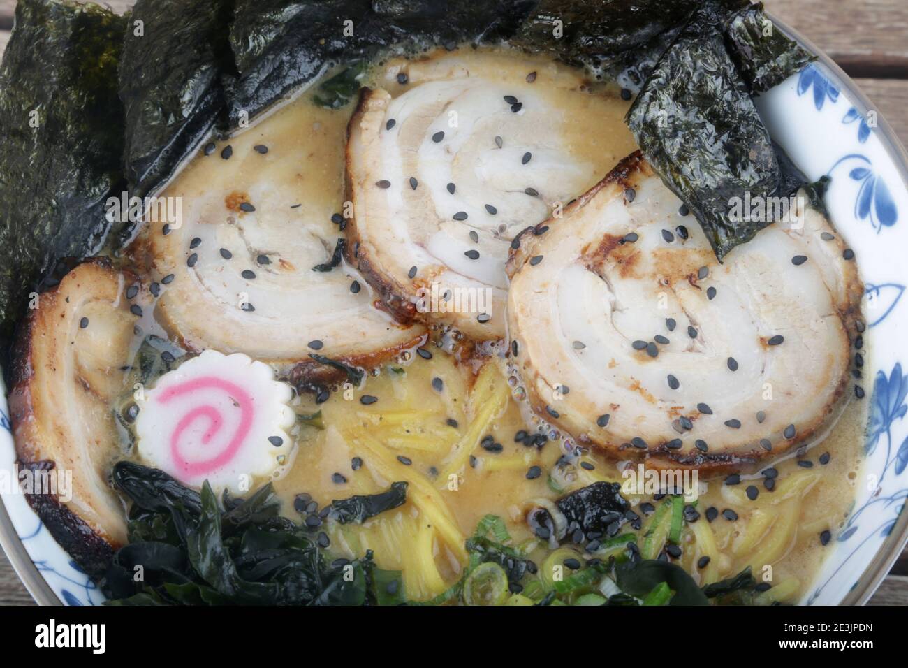 typical japan soup known as ramen Stock Photo