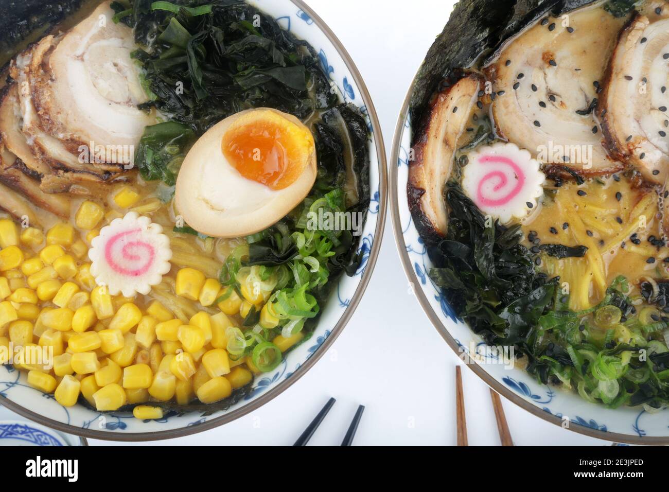 typical japan soup known as ramen Stock Photo