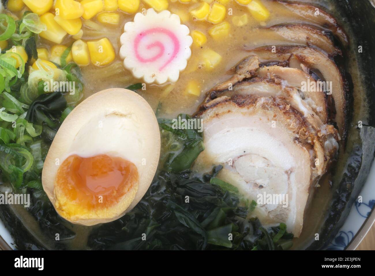 typical japan soup known as ramen Stock Photo