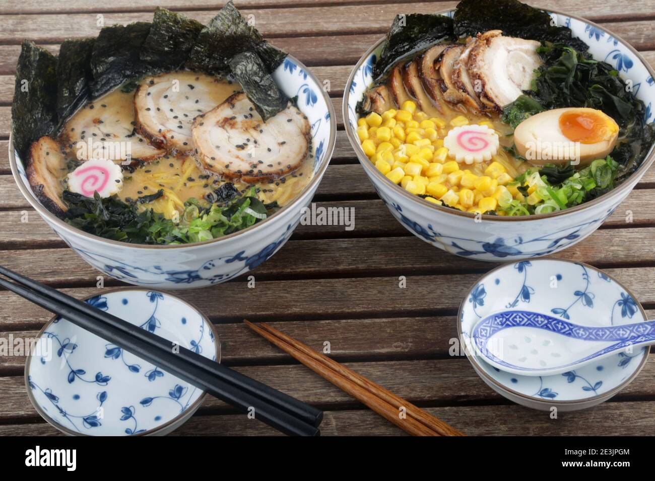 typical japan soup known as ramen Stock Photo