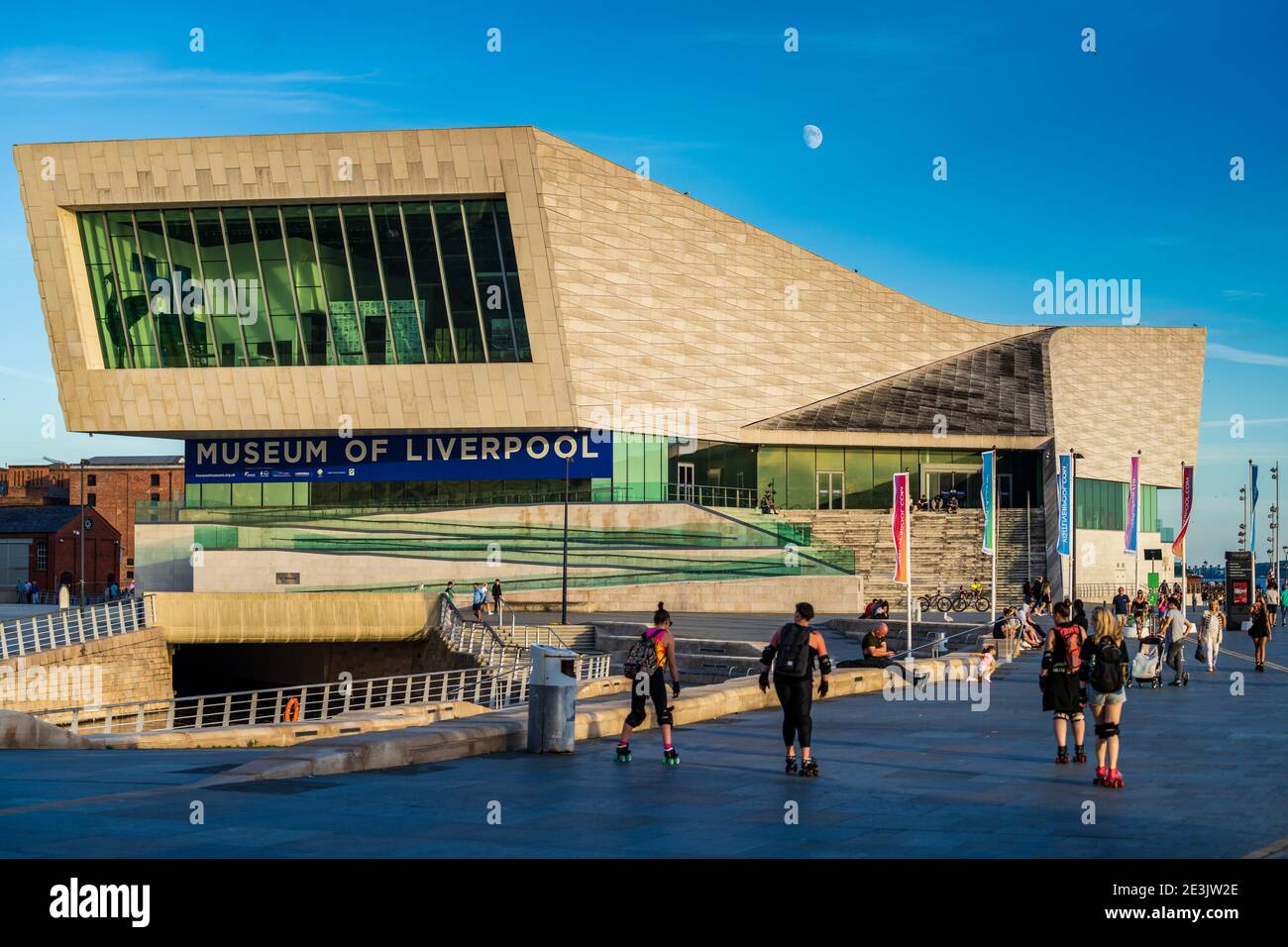 The Museum of Liverpool on the Mann Island site at Pier Head on the River Mersey. Opened 2011 Architects 3XN Kim Neilsen. Liverpool Tourism. Stock Photo