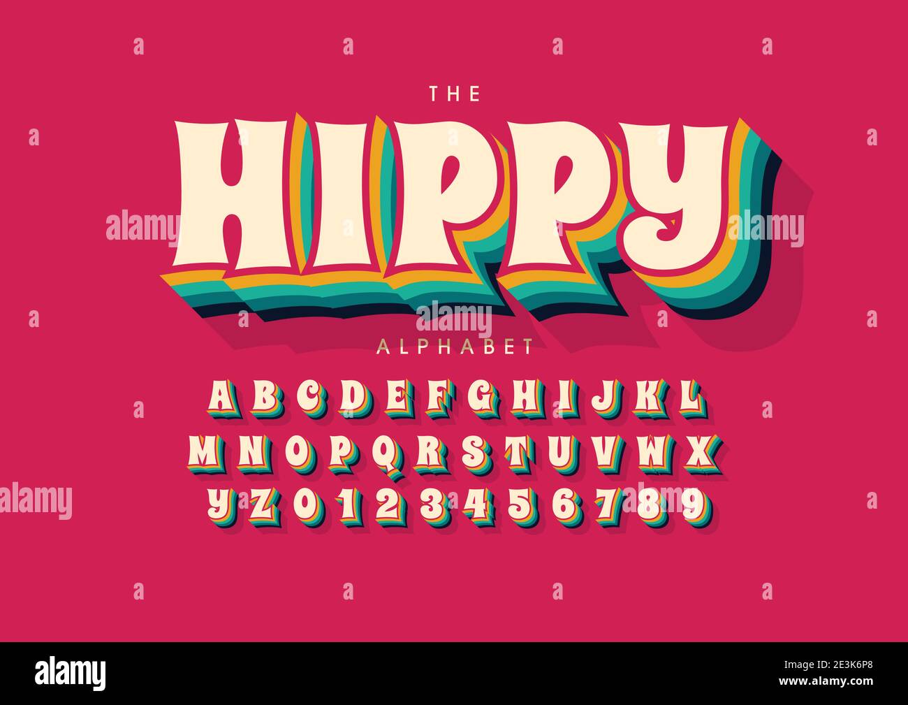 Vector of stylized alphabet and font Stock Vector Image & Art - Alamy