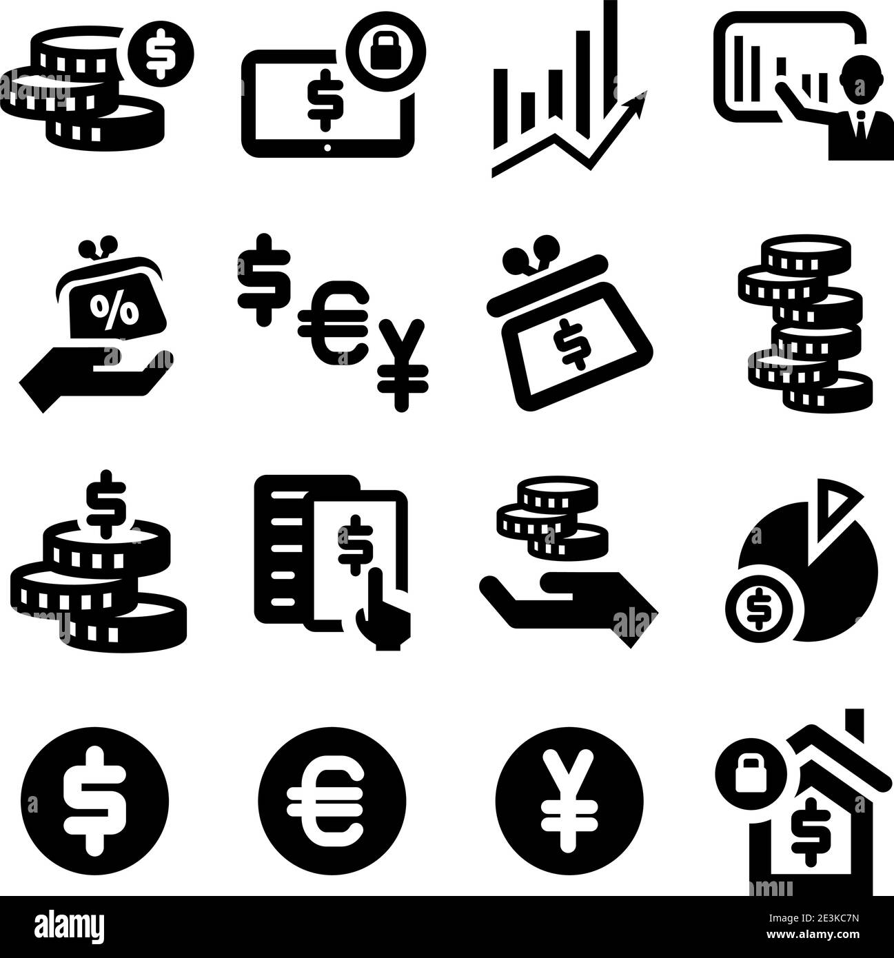 Office laptop business financial Black and White Stock Photos Images