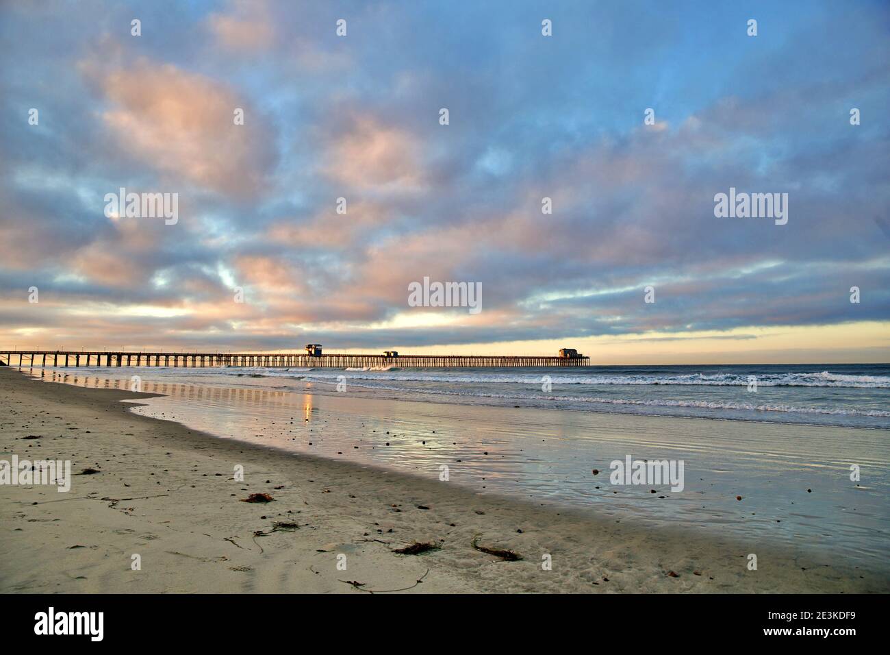 Beachfront at Oceanside, California Stock Photo Alamy