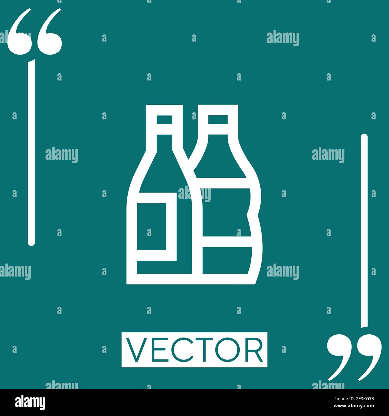 refreshment vector icon Linear icon. Editable stroked line Stock Vector