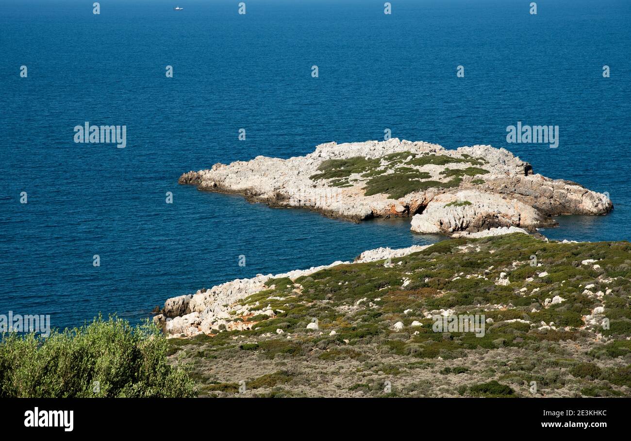 View on beautiful area of Bali outside the Rethymno Stock Photo