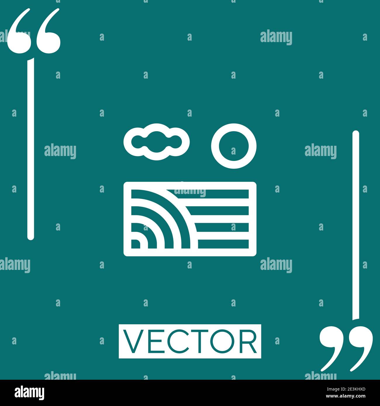 meadow vector icon Linear icon. Editable stroke line Stock Vector Image ...