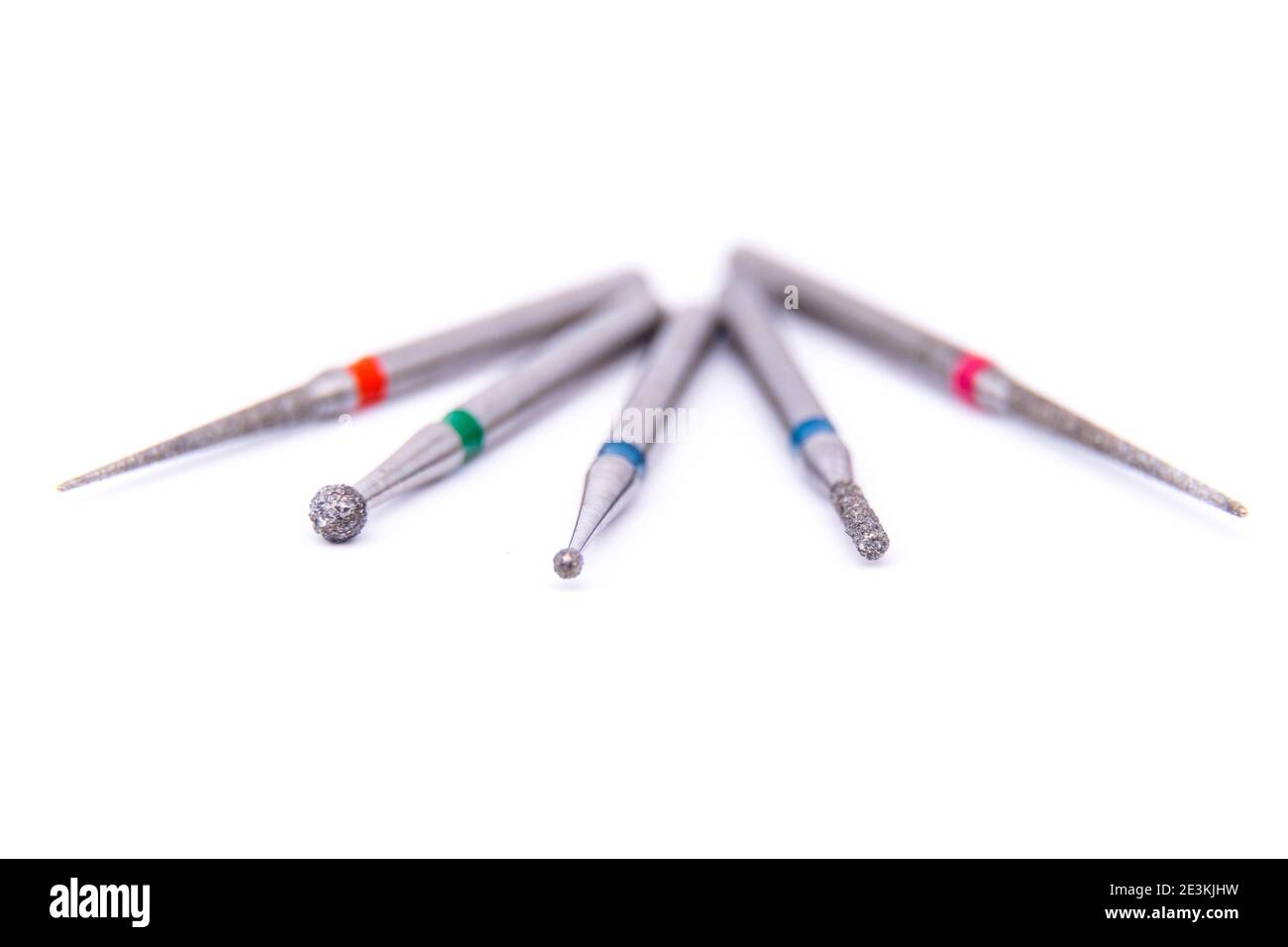 Dental drills in closeup. Equipment in a dental clinic. Tools for the