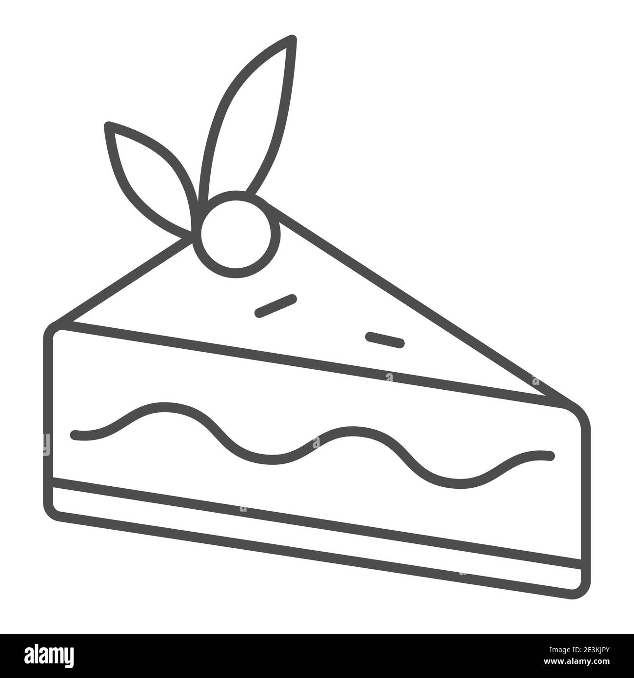 Cake Slice Outline